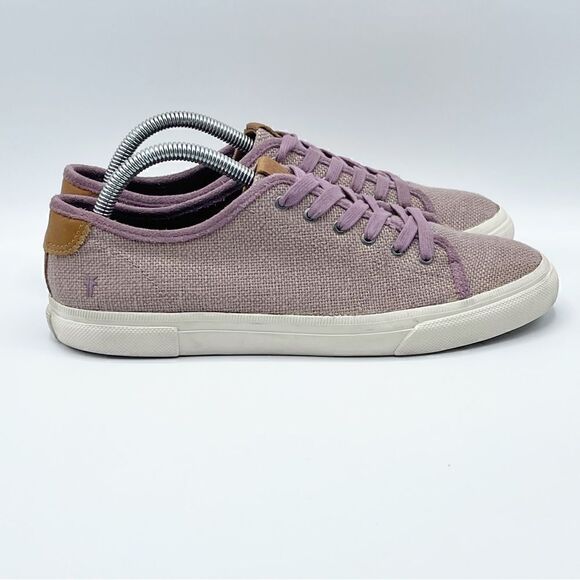 Frye Gia canvas low lace lilac sneakers - 9.5M - Picture 1 of 10